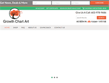 Tablet Screenshot of growthchartart.com